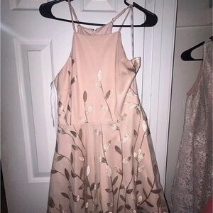 Papaya Blush and Gold  Dress